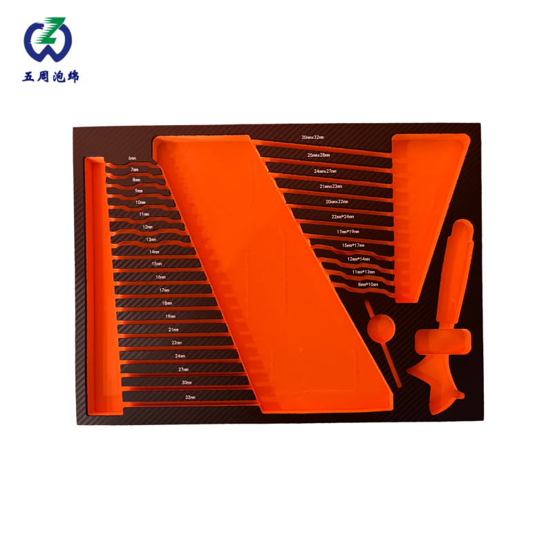 橙色帶刻度精密量具 EVA 內(nèi)襯：精準(zhǔn)測(cè)量工具的防護(hù)方案