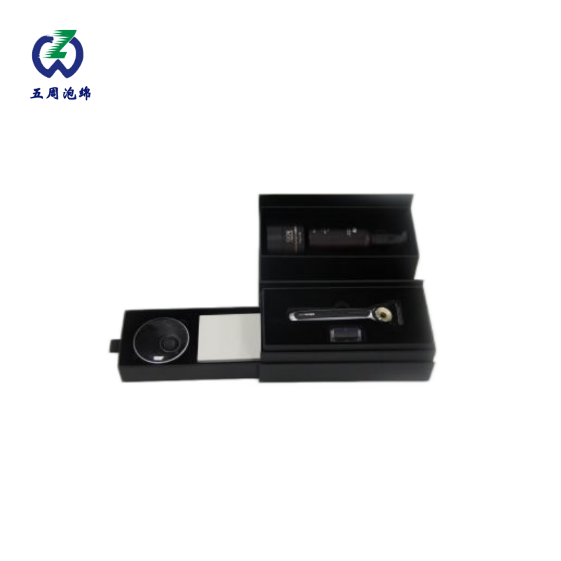 多層抽屜式理容禮盒復(fù)合 EVA 內(nèi)襯，多組件個護(hù)套裝分層收納方案
